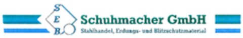 SEB Schuhmacher GmbH Stahlhandel, Erdungs- und Blitzschutzmaterial Logo (DPMA, 29.09.2012)