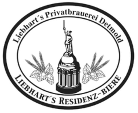 Liebhart's Privatbrauerei Detmold LIEBHART'S RESIDENZ-BIERE Logo (DPMA, 17.05.2013)