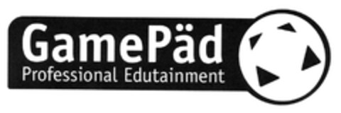 GamePäd Professional Edutainment Logo (DPMA, 02/05/2013)