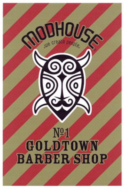 MODHOUSE Nº1 GOLDTOWN BARBER SHOP Logo (DPMA, 23.04.2016)