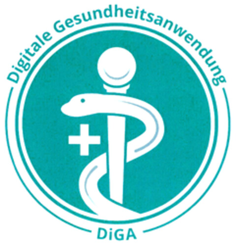 Digitale Gesundheitsanwendung DiGA Logo (DPMA, 02/25/2022)
