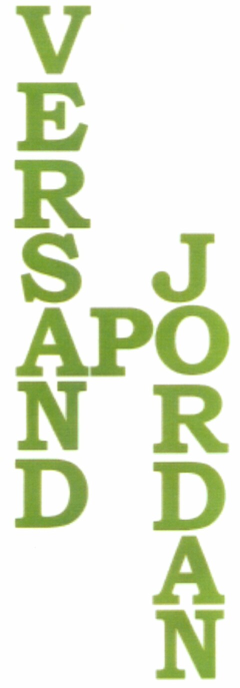 VERSAND APO JORDAN Logo (DPMA, 03/30/2004)