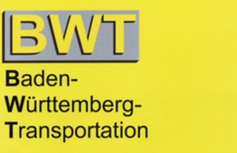 BWT Baden-Württemberg-Transportation Logo (DPMA, 14.07.2004)