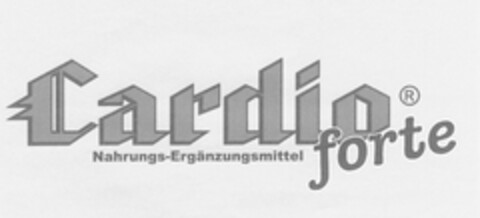 Cardio forte Nahrungs-Ergänzungsmittel Logo (DPMA, 09/27/2004)