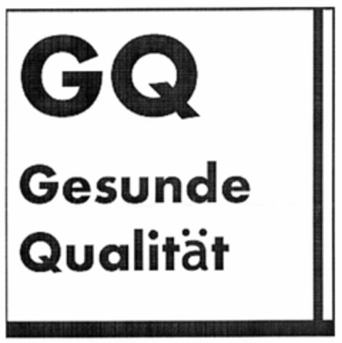 GQ Gesunde Qualität Logo (DPMA, 03/29/2005)