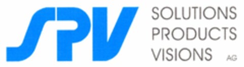 SPV SOLUTIONS PRODUCTS VISIONS AG Logo (DPMA, 01/05/2006)