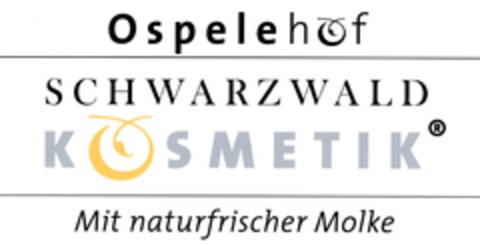 Ospelehof SCHWARZWALD KOSMETIK Mit naturfrischer Molke Logo (DPMA, 14.03.2006)