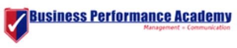 Business Performance Academy Management = Communication Logo (DPMA, 12/27/2006)