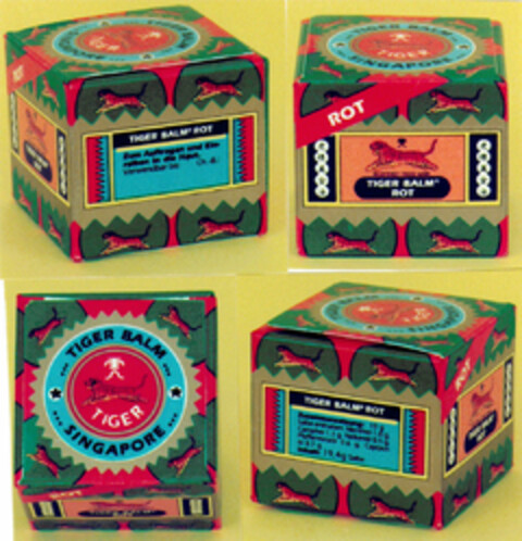 TIGER BALM SINGAPORE Logo (DPMA, 21.06.1995)