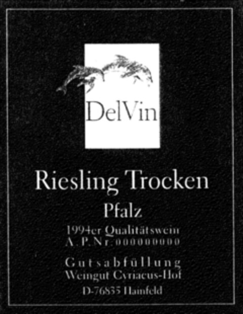 DelVin Logo (DPMA, 14.07.1995)