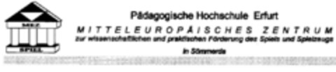 Pädagogische Hochschule Erfurt Logo (DPMA, 11.07.1996)