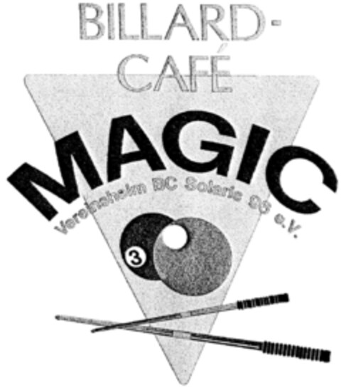 MAGIC BILLARD-CAFE Vereinsheim BC Solaris 96 e.V. Logo (DPMA, 13.02.1997)