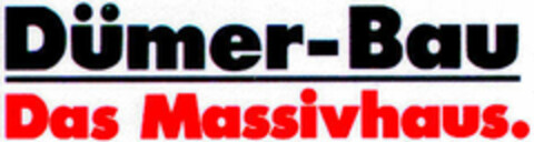 Dümer-Bau Das Massivhaus. Logo (DPMA, 05/28/1997)