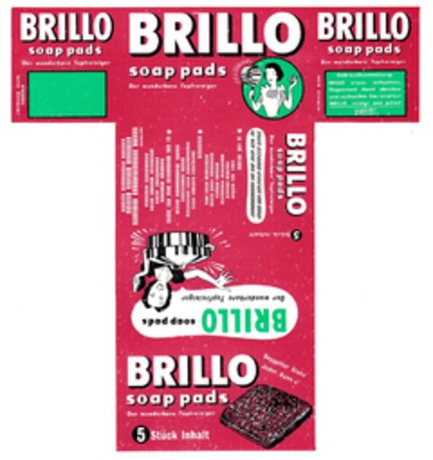 BRILLO soap-pads Logo (DPMA, 06/18/1958)