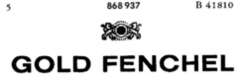 GOLD FENCHEL Logo (DPMA, 13.02.1969)