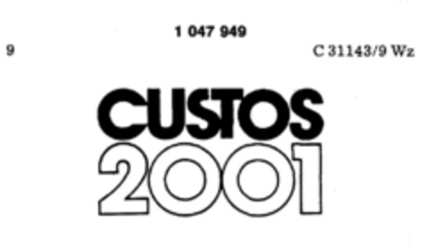 CUSTOS 2001 Logo (DPMA, 03.05.1982)