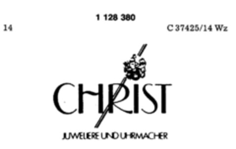 CHRIST JUWELIERE UND UHRMACHER Logo (DPMA, 03/05/1988)