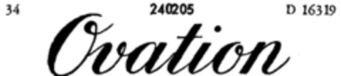 Ovation Logo (DPMA, 15.10.1919)