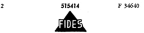 FIDES Logo (DPMA, 12.01.1938)