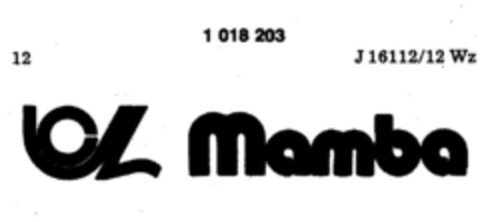 Mamba Logo (DPMA, 27.06.1980)