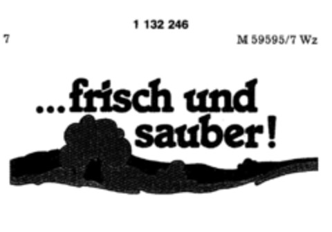 ...frisch und sauber! Logo (DPMA, 12.11.1986)