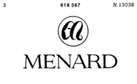 MENARD Logo (DPMA, 24.05.1972)