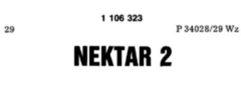 NEKTAR 2 Logo (DPMA, 03.07.1986)