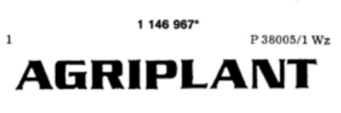 AGRIPLANT Logo (DPMA, 02.05.1989)
