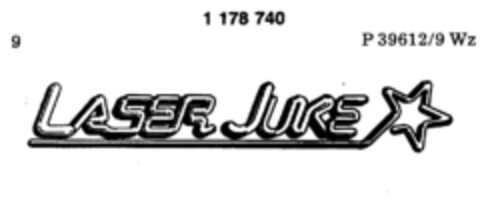 LASER JUKE Logo (DPMA, 29.05.1990)