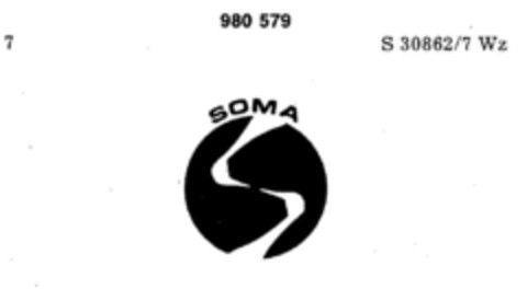 SOMA Logo (DPMA, 26.04.1977)