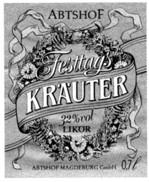 ABTSHOF Festtags KRÄUTER Logo (DPMA, 10.08.2000)