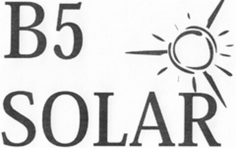 B5 SOLAR Logo (DPMA, 11.06.2008)