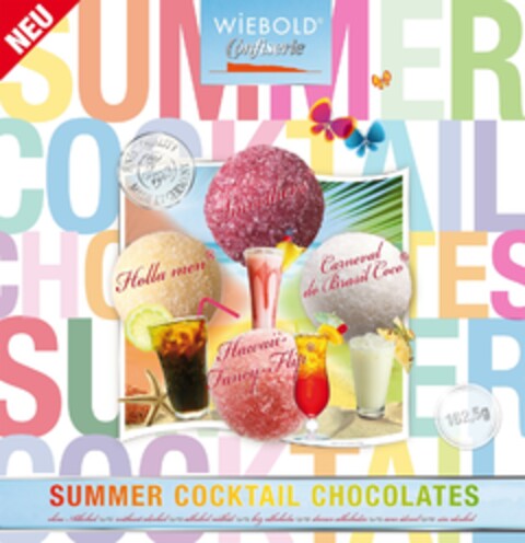 WIEBOLD Confiserie SUMMER COCKTAIL CHOCOLATES Logo (DPMA, 04/26/2011)