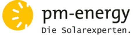 pm-energy Die Solarexperten. Logo (DPMA, 10/05/2023)