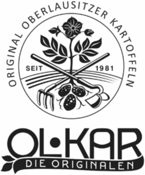 OL·KAR DIE ORIGINALEN ORIGINAL OBERLAUSITZER KARTOFFELN SEIT 1981 Logo (DPMA, 03/01/2024)