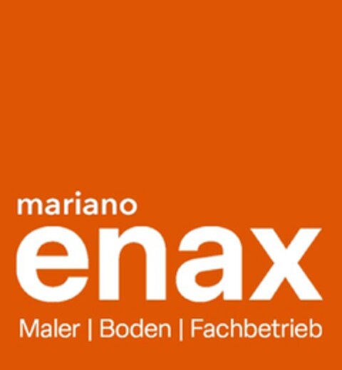 mariano enax Maler | Boden | Fachbetrieb Logo (DPMA, 14.03.2024)