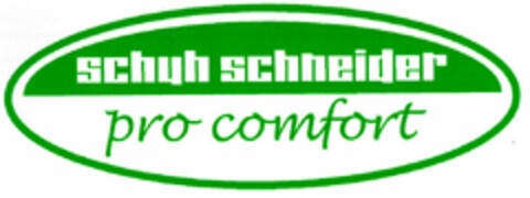 schuh schneider pro comfort Logo (DPMA, 02.04.2002)