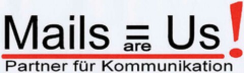 Mails are Us! Partner für Kommunikation Logo (DPMA, 13.12.2002)