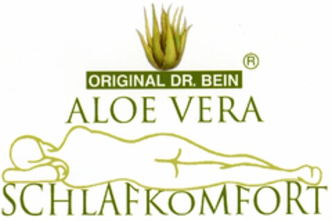 ORIGINAL DR. BEIN ALOE VERA SCHLAFKOMFORT Logo (DPMA, 04.09.2003)