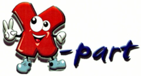 X-part Logo (DPMA, 06.12.2005)