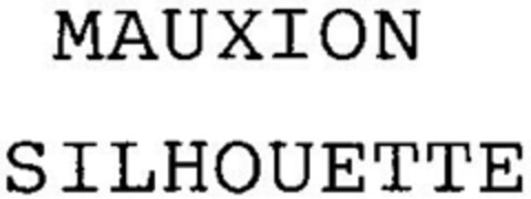 MAUXION SILHOUETTE Logo (DPMA, 09.05.1996)