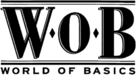 WOB WORLD OF BASICS Logo (DPMA, 09.04.1998)