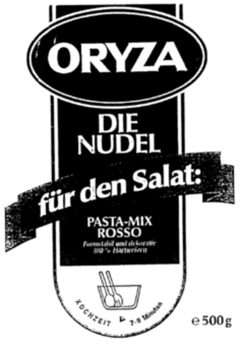 ORYZA DIE NUDEL Logo (DPMA, 05/28/1998)