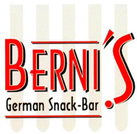 BERNI'S German Snack-Bar Logo (DPMA, 16.10.1999)