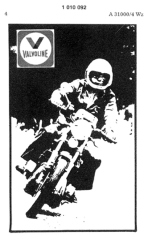 V  VALVOLINE Logo (DPMA, 29.11.1978)