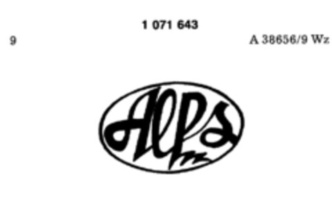 ALPS Logo (DPMA, 06/15/1984)