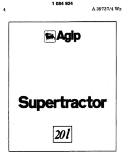 Agip Supertractor Logo (DPMA, 02.04.1985)