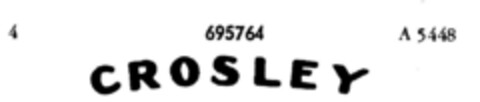 CROSLEY Logo (DPMA, 20.09.1955)