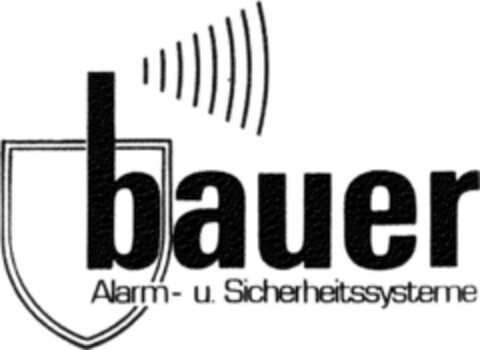 BAUER ALARM-U.SICHERHEITSSYSTEME Logo (DPMA, 19.12.1990)