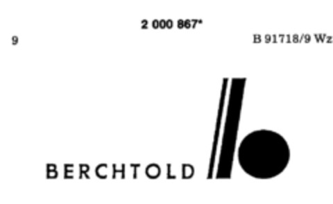 BERCHTOLD Logo (DPMA, 16.01.1991)